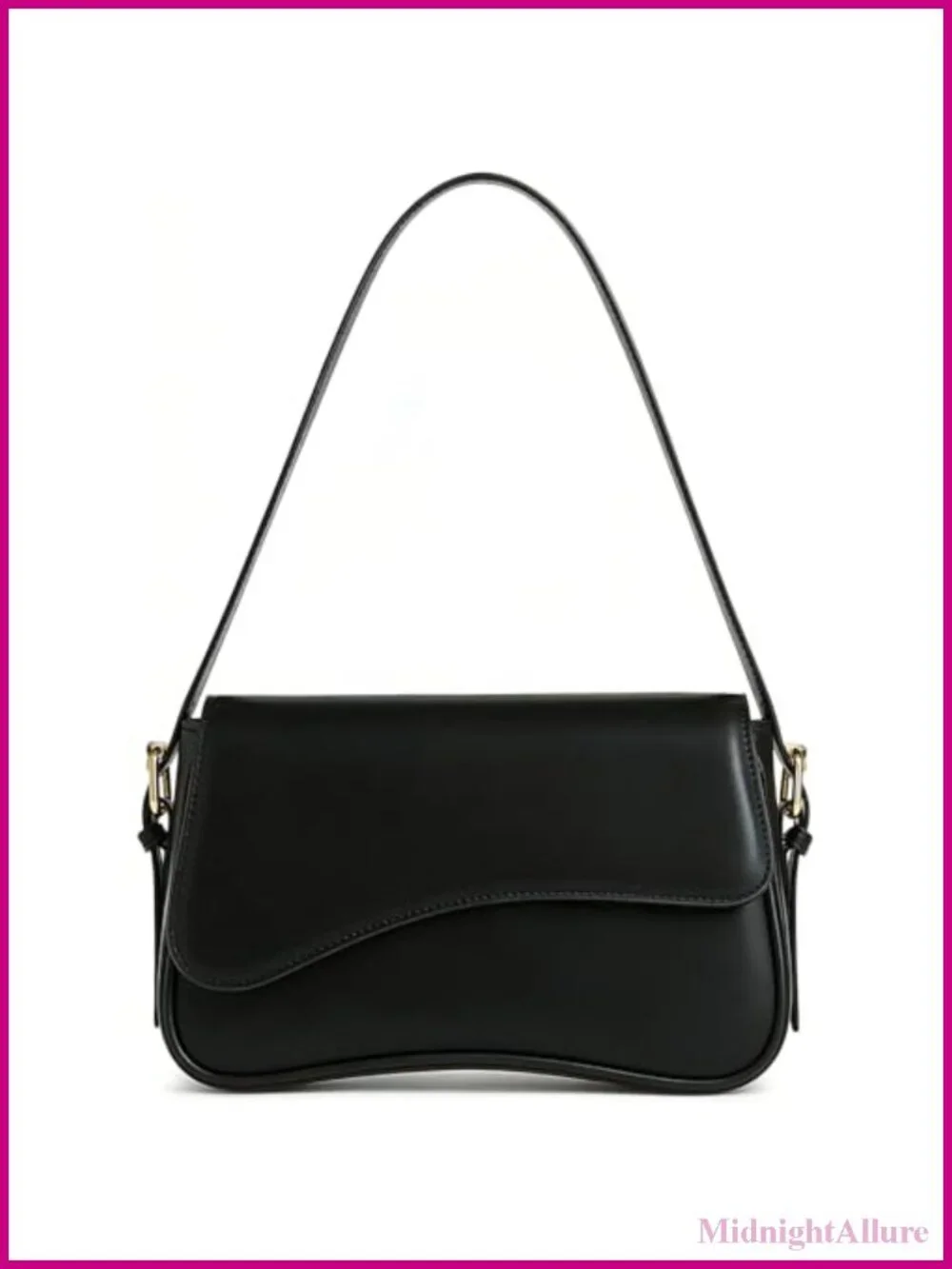 PU Leather Y2K Crossbody Shoulder Bag 2 Adjustable Straps Daily Commute